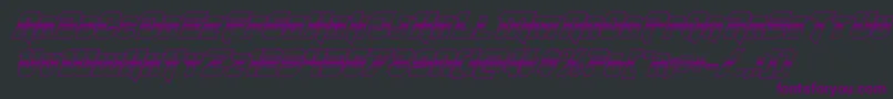 Шрифт Omegaforcehalf3Dital11 – фиолетовые шрифты на чёрном фоне