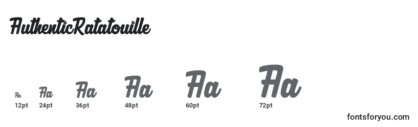 AuthenticRatatouille Font Sizes