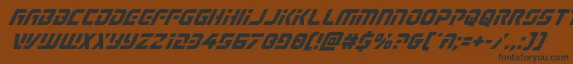 Legiosabinaital Font – Black Fonts on Brown Background