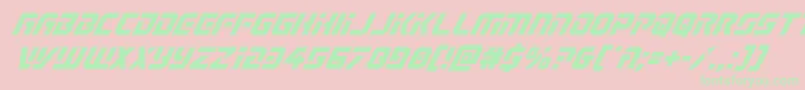 Legiosabinaital Font – Green Fonts on Pink Background