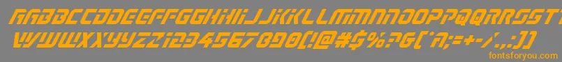 Legiosabinaital Font – Orange Fonts on Gray Background