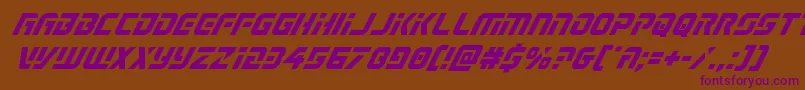 Legiosabinaital Font – Purple Fonts on Brown Background