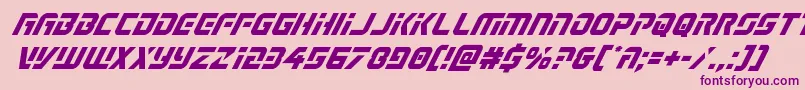 Legiosabinaital Font – Purple Fonts on Pink Background