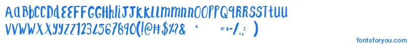 F...SaintTropezAlt Font – Blue Fonts on White Background