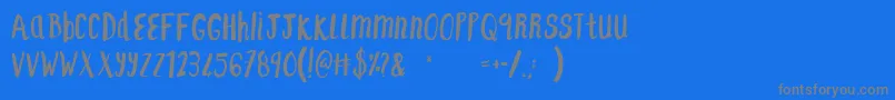 F...SaintTropezAlt Font – Gray Fonts on Blue Background