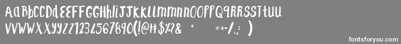 F...SaintTropezAlt Font – White Fonts on Gray Background