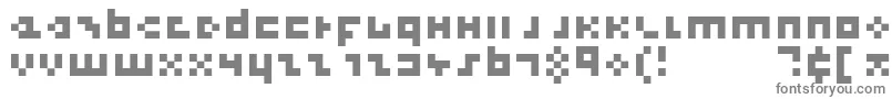 Fonte CoolThreePixels – fontes cinzentas