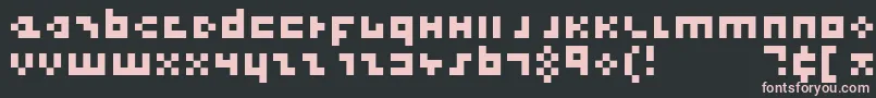 CoolThreePixels Font – Pink Fonts on Black Background