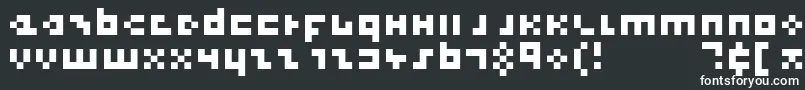 フォントCoolThreePixels – 白い文字