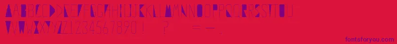 Yava Font – Purple Fonts on Red Background