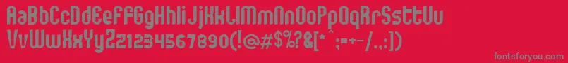 You Font – Gray Fonts on Red Background