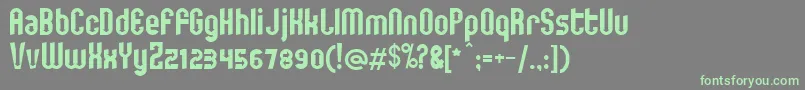 You Font – Green Fonts on Gray Background
