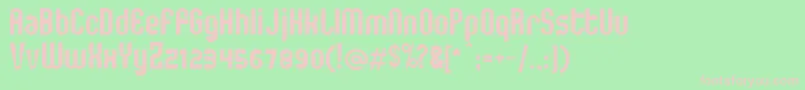 You Font – Pink Fonts on Green Background