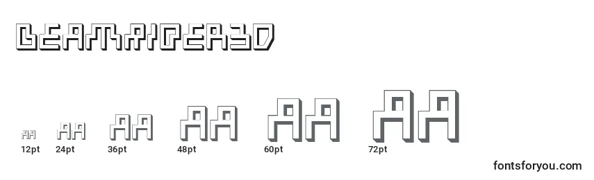 BeamRider3D Font Sizes