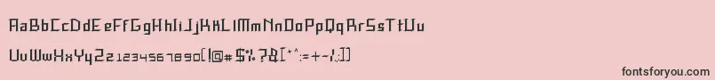SpeedThrash Font – Black Fonts on Pink Background