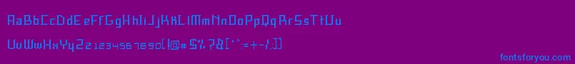fuente SpeedThrash – Fuentes Azules Sobre Fondo Morado