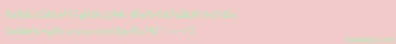 SpeedThrash Font – Green Fonts on Pink Background