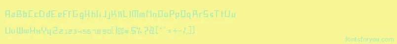 SpeedThrash Font – Green Fonts on Yellow Background