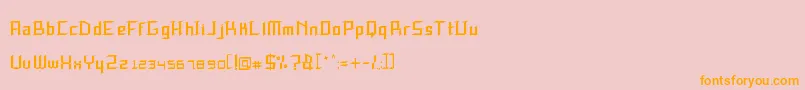 SpeedThrash Font – Orange Fonts on Pink Background