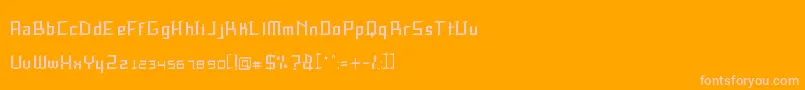 SpeedThrash Font – Pink Fonts on Orange Background