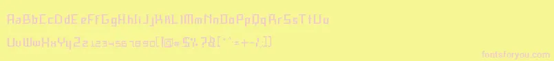 SpeedThrash Font – Pink Fonts on Yellow Background