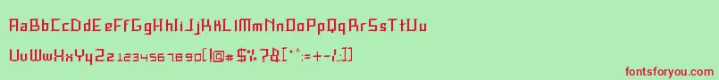 SpeedThrash Font – Red Fonts on Green Background