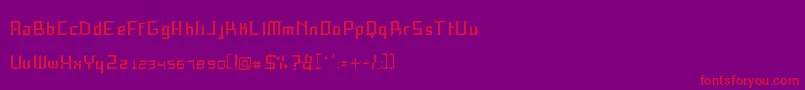 SpeedThrash Font – Red Fonts on Purple Background