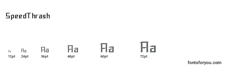 SpeedThrash Font Sizes