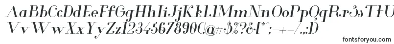 Шрифт GlamorItalic – наклонные шрифты