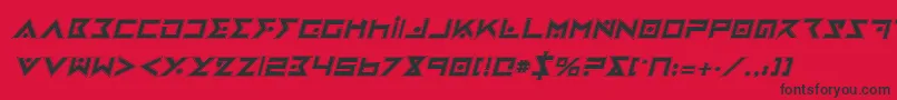 Подробнее о шрифте IronCobraProItalic Шрифт IronCobraProItalic – чёрные шрифты на красном фоне