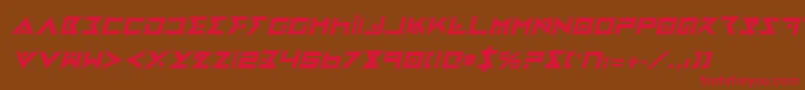 fuente IronCobraProItalic – Fuentes Rojas Sobre Fondo Marrón