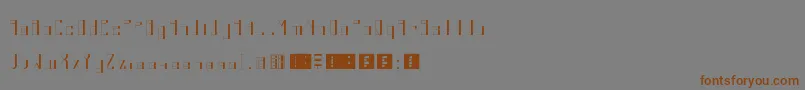 Kuudere Font – Brown Fonts on Gray Background
