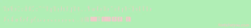 Kuudere-fontti – vaaleanpunaiset fontit vihreällä taustalla