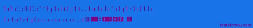 Шрифт Kuudere – фиолетовые шрифты на синем фоне