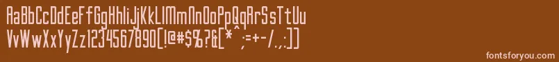 Шрифт GothamNights – розовые шрифты на коричневом фоне