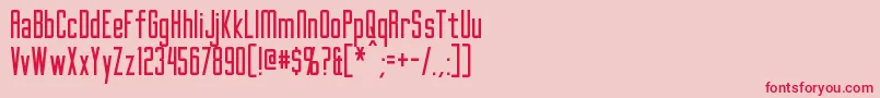 GothamNights Font – Red Fonts on Pink Background