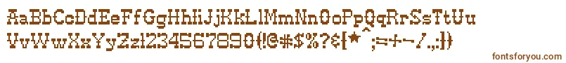 Pixel ffy Font – Brown Fonts on White Background