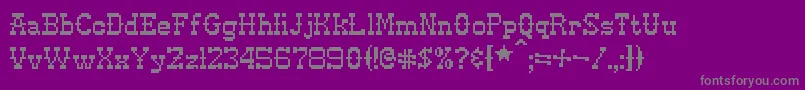 Czcionka Pixel ffy – szare czcionki na fioletowym tle