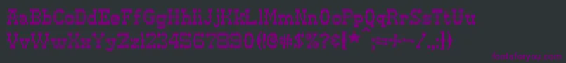 Czcionka Pixel ffy – fioletowe czcionki na czarnym tle