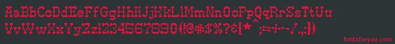 Шрифт Pixel ffy – красные шрифты на чёрном фоне