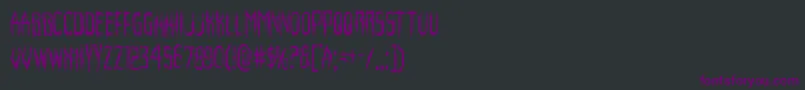 Horroroidcond Font – Purple Fonts on Black Background