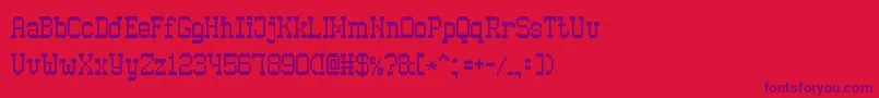 fuente OldPixel7 – Fuentes Moradas Sobre Fondo Rojo