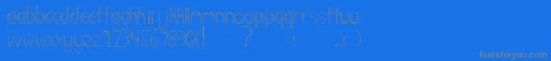 Screech-Schriftart – Graue Schriften auf blauem Hintergrund