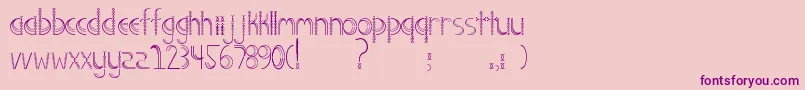 Screech Font – Purple Fonts on Pink Background