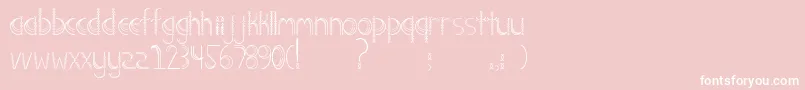 Screech Font – White Fonts on Pink Background