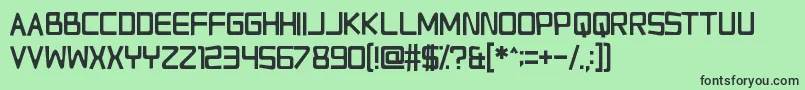 RelapseIntoMadness Font – Black Fonts on Green Background