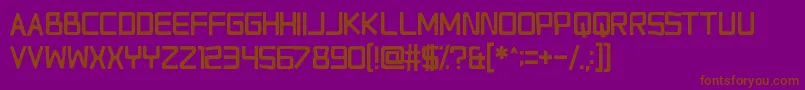 RelapseIntoMadness Font – Brown Fonts on Purple Background