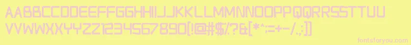 RelapseIntoMadness Font – Pink Fonts on Yellow Background