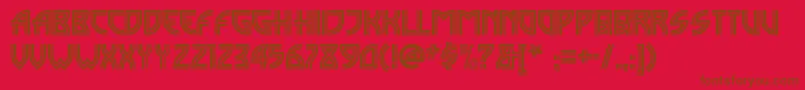 Police Madisonsquarenf – polices brunes sur fond rouge