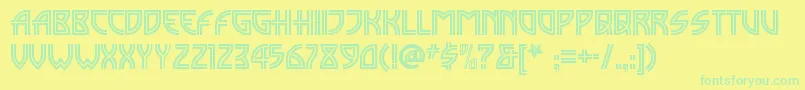 Więcej informacji o czcionce Madisonsquarenf Czcionka Madisonsquarenf – zielone czcionki na żółtym tle
